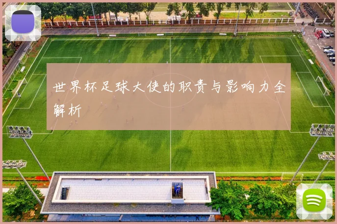 世界杯足球大使的职责与影响力全解析
